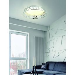 Open Design Forina plafon 1x48 W biały-chrom OR81060