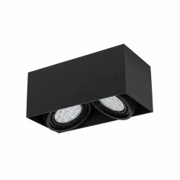 Open Design Cardi II lampa podsufitowa 2x8 W czarna OR82029