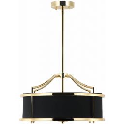Open Design Stanza lampa podsufitowa 3x15 W czarna-złota OR84139