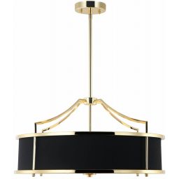 Open Design Stanza lampa podsufitowa 4x15 W czarna-złota OR84146