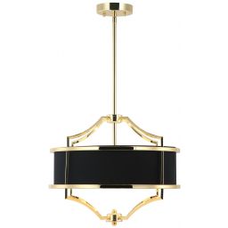 Open Design (Orlicki Design) Stesso lampa podsufitowa 4x15 W czarna-złota OR84153