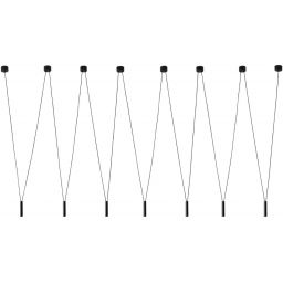 Open Design Viva VII Nero lampa wisząca 7x3,5W LED czarna OR84344