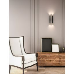 Open Design Q Parette kinkiet 2x3,5W LED czarny/złoty OR84573