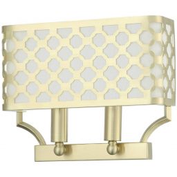 Open Design Verno Parette Old Gold kinkiet 2x12W LED złoty/biały OR84603