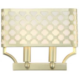Open Design Verno Parette Old Gold kinkiet 2x12W LED złoty/biały OR84603