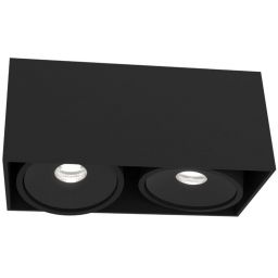 Open Design Cardi II lampa podsufitowa 2x8 W czarna OR82067