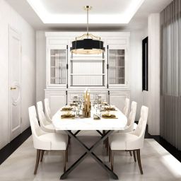 Open Design Stanza lampa podsufitowa 3x15 W czarna-złota OR84139