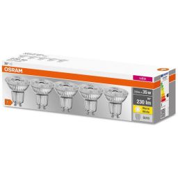 Osram Base żarówki LED Multipack 5x2,6 W 2700 K GU10