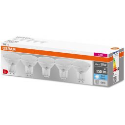 Osram Base żarówki LED Multipack 5x4,3 W 4000 K GU10