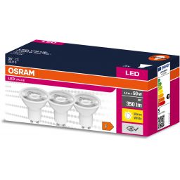 Osram Value żarówki LED Multipack 3x4,5 W 2700 K GU10