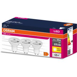 Osram Value żarówki LED Multipack 3x6,9 W 2700 K GU10