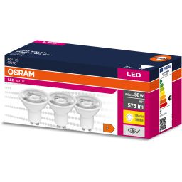 Osram Value żarówki LED Multipack 3x6,9 W 2700 K GU10