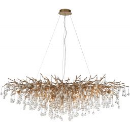 Paul Neuhaus Icicle lampa wisząca 15x40W mosiądz postarzany 2031-11