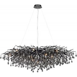 Paul Neuhaus Icicle lampa wisząca 15x40W czarny 2031-18