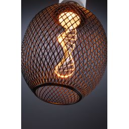 Paulmann Metallic Glow Glob Helix żarówka LED 1x3,5W 1800K E27 czarna 29086