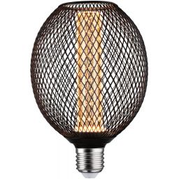 Paulmann Metallic Glow Glob Spiral żarówka LED 1x4,2W 1800K E27 czarna 29087