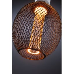 Paulmann Metallic Glow Glob Spiral żarówka LED 1x4,2W 1800K E27 czarna 29087