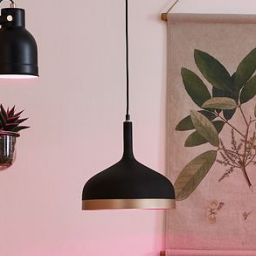 Paulmann Neordic Tasja lampa wisząca 1x20W czarny/miedziany 79748