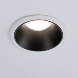 Paulmann Cole Coin lampa do zabudowy 1x6,5W biały/czarny mat 93401