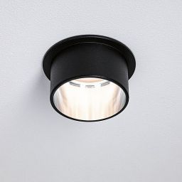 Paulmann Gil lampa podsufitowa 1x6W LED czarny mat/żelazo szczotkowane 93382