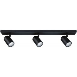 Paulmann Zyli lampa podsufitowa 3x10 W czarna 66777