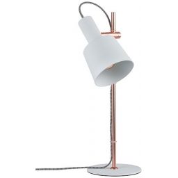 Paulmann Neordic Haldar lampa biurkowa 1x20W biały/miedziany mat 79658