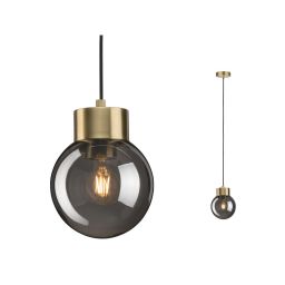 Paulmann Neordic lampa wisząca 1x20 W mosiądz-przydymiona 79743