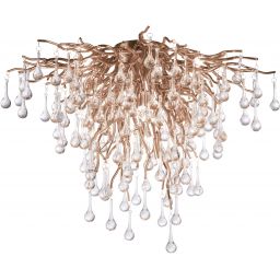 Paul Neuhaus Icicle lampa podsufitowa 9x40W mosiądz postarzany 8091-11