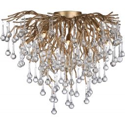 Paul Neuhaus Icicle lampa podsufitowa 9x40W mosiądz postarzany 8091-11