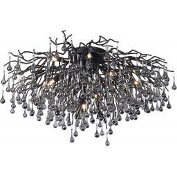 Paul Neuhaus Icicle lampa podsufitowa 14x40W czarny 8092-18