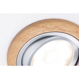 Paulmann Lanati lampa do zabudowy 3x6 W aluminium-drewno 92239