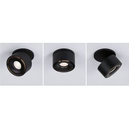 Paulmann Spircle lampa podsufitowa 1x8W LED czarny mat 93370