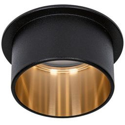 Paulmann Gil lampa podsufitowa 1x6W LED czarny mat/złoty 93378