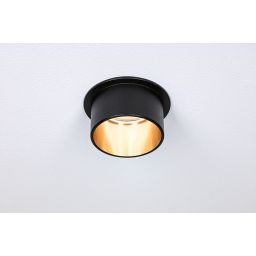 Paulmann Gil lampa podsufitowa 1x6W LED czarny mat/złoty 93378