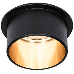 Paulmann Gil lampa podsufitowa 1x6W LED czarny mat/złoty 93378