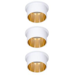 Paulmann Gil lampa podsufitowa 3x6 W biała-złota 93381