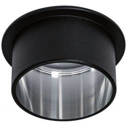 Paulmann Gil lampa podsufitowa 1x6W LED czarny mat/żelazo szczotkowane 93382