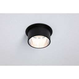 Paulmann Gil lampa podsufitowa 1x6W LED czarny mat/żelazo szczotkowane 93382