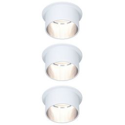 Paulmann Gil lampa podsufitowa 3x6W LED biały mat/żelazo szczotkowane 93385