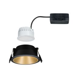 Paulmann Cole Coin lampa do zabudowy 1x6,5W czarny/złoty mat 93403