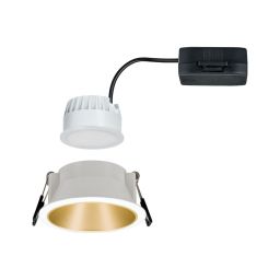 Paulmann Cole Coin lampa do zabudowy 1x6,5 W biała-złota 93405