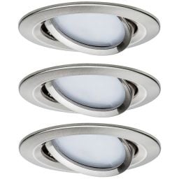 Paulmann Premium lampa do zabudowy 3x6,8 W stal szczotkowana 93865