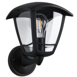 Paulmann Classic Curved kinkiet zewnętrzny 1x12W czarny/przezroczysty 94391