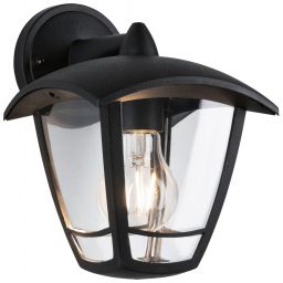 Paulmann Classic Curved kinkiet zewnętrzny 1x12W czarny/przezroczysty 94392