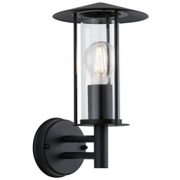 Paulmann Wall Classic kinkiet zewnętrzny 1x15W czarny/przezroczysty 94398