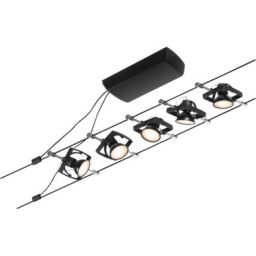 Paulmann Mac II system linkowy 5x10W czarny mat/chrom 94434