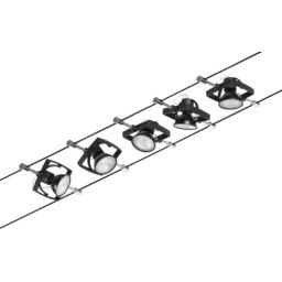 Paulmann Mac II system linkowy 5x10W czarny mat/chrom 94434