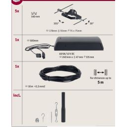Paulmann Mac II system linkowy 5x10W czarny mat/chrom 94434