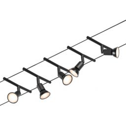 Paulmann Salt system linkowy 5x10W czarny mat/chrom 94446