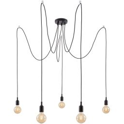 Paulmann Neordic lampa wisząca 5x60 W czarna PL50389